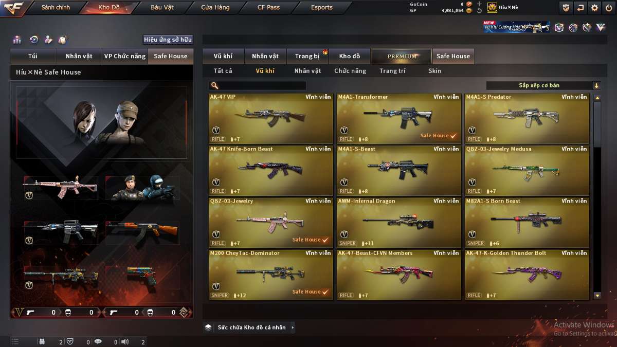 shop acc cf uy tin gia re